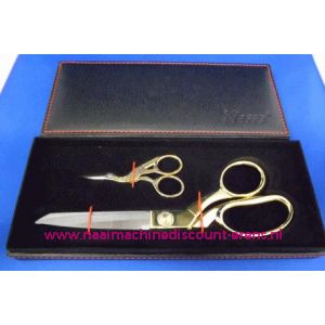 Cadeauset Coupeuseschaar 210 Mm met Ooievaarschaartje 100 Mm-1