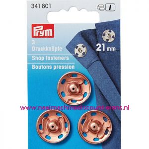 Drukkers Ms Koper 21 Mm prym art.nr. 341801