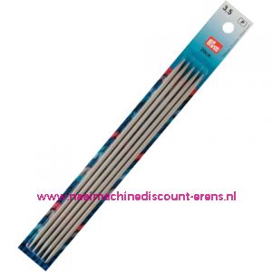 Kousen- / Handschoen breinaalden Alu Grijs 20 Cm 3,5 Mm art.nr.191491