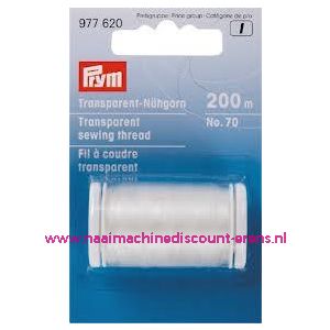 Transparant Naaigaren Wit 200 M prym art. nr. 977620 - 6179