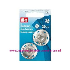 Drukkers Ms Ziverkl. 30 Mm prym art.nr. 341260 