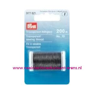Transparant Naaigaren Zwart 200 M prym art. nr. 977621 - 6281