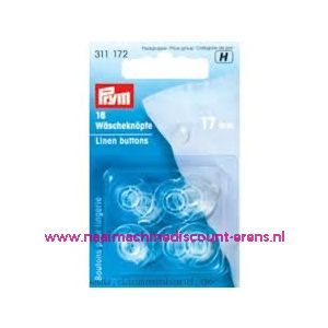 Kunststof knopen 17 Mm Strijkvast prym art. nr. 311172 - 9774