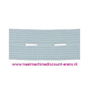 Knoopsgaten elastiek Wit - 9942
