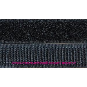 Klittenband 2 Cm kleur zwart voor te naaien - 9950