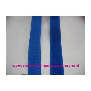 Klittenband 2 Cm kleur kobalt blauw voor te naaien - 9986