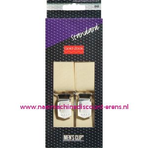 Men Clips Standaard 125 Cm 30 Mm 10 Creme art. nr. 944011 - 1580-1