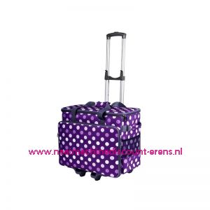 BabySnap naaimachine trolley (55x28x40cm) Paars-Wit