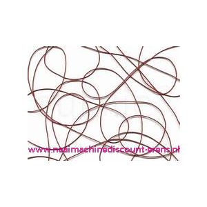 Elastiek Koord 1,2 Mm  per meter "Bordeaux" 