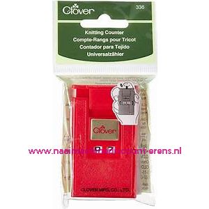 Clover 336 Universele toerenteller kleur rood