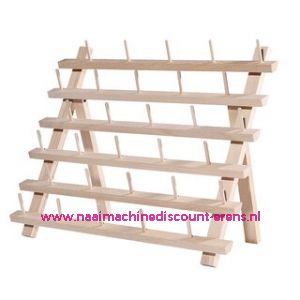 Garenstandaard hout voor 30 klossen 32 x 36 cm