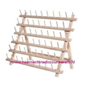 Garenstandaard hout voor 60 klossen 40 x 66 cm