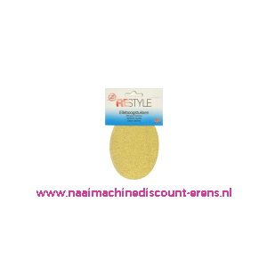 Glitter elleboogstukken "GOUD" 11,5cm RESTYLE 