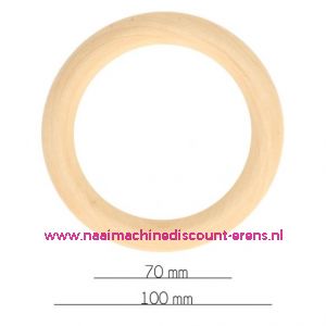 HOUTEN RINGEN NATUREL BUITENMAAT 100 MM