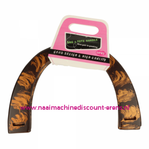 Handvat voor Handtas OPRY Hout bruin-goud 19 Cm