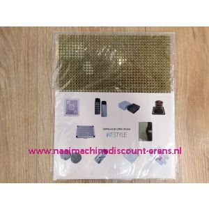 Glitterstickers zelfklevend Strass kleur "MOS GROEN"