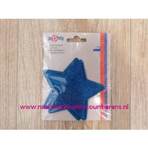 PRONTY KNIESTUKKEN OPSTRIJKBAAR STER BLAUW