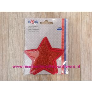 PRONTY KNIESTUKKEN OPSTRIJKBAAR STER ROOD
