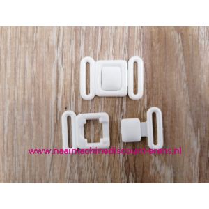 Ceintuur-En Bikinisl. Plastic 2 zijden 15 Mm  per paar