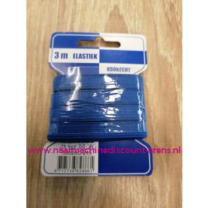 Standaard Elastiek 10 Mm 3 meter "KOBALT"