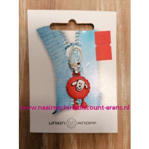 Ritsenschuiver "Schaap Rood" Union Knopf