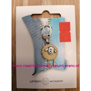 Ritsenschuiver "Schaap Beige" Union Knopf