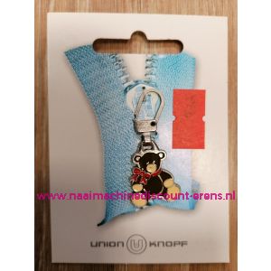 Ritsenschuiver "Beer Bruin" Union Knopf