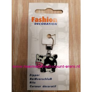 Ritsenschuiver "Happy Koe" Zipper Pull