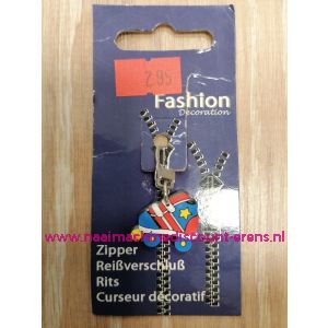 Ritsenschuiver "Rolschaats Rood-Wit-Blauw" Rubber