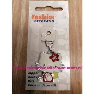 Hello Kitty Rood - Wit
