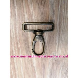 Karabijnhaak "Bronskleurig" 40 Mm Union Knopf 963104