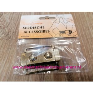 Metalen Gesp "Goud" elegant 40 Mm Union Knopf art.nr. 500732