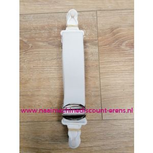 Jarretel houder wit B 3 Cm L 20 Cm verstelbaar per paar