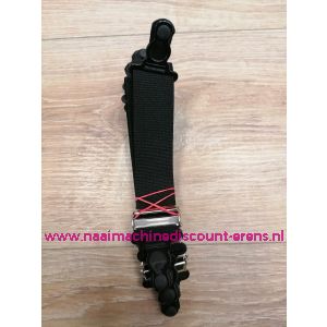 Jarretel houder zwart B 3 Cm L 20 Cm verstelbaar per paar