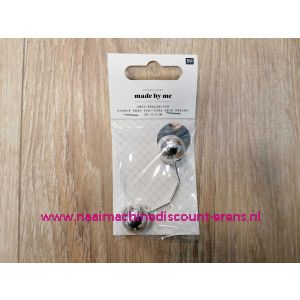 Kiltspeld Rico Design twee-parel pin 48mm kleur zilver