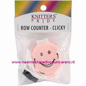 Knitpro row counter - CLICKY - roze