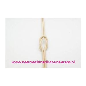 Elastiek Koord 1,2 Mm  per meter "Beige" 