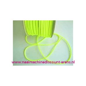 Elastiek Koord 3 Mm per meter "Neon geel"