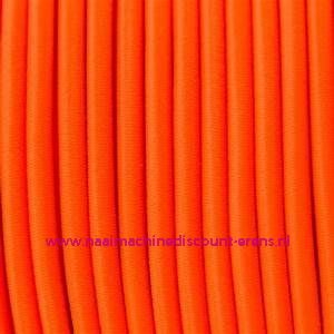 Elastiek Koord 3 Mm per meter "Neon oranje"