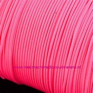 Elastiek Koord 3 Mm per meter "Neon roze"