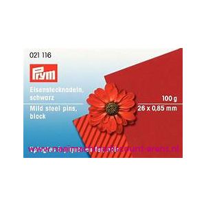 Spelden ijzer Zwart 0,85 x 26 Mm 100 gram Prym art.nr. 021116 