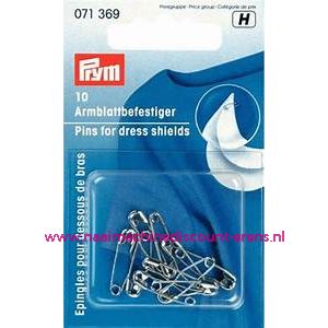 Veiligheidsspeld Sous Bras Zilverkleurig 18 Mm 10 stuks prym art.nr. 071369 