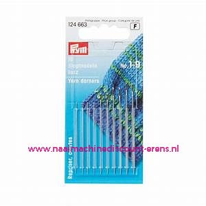 Stopnaalden Kort Staal No.1-9 Zilver Prym art.nr. 124663 