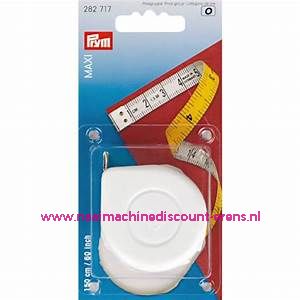 Rolcentimeters Maxi Cm/Cm "WIT" 150 Cm Prym art.nr. 282201