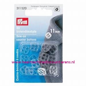 Contra Knopen Transparant 11 Mm 20 stuks prym art.nr. 311520