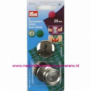 Stofovertrek knopen 29 Mm 3 stuks prym art.nr. 323163 