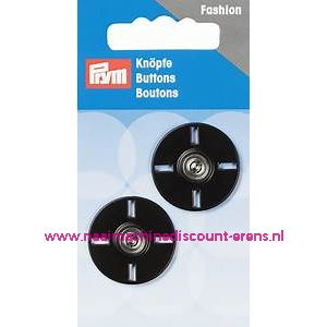 Drukknoop 25 Mm zwart prym art.nr. 341933