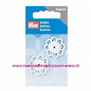 Drukknoop Bloem Wit 25 Mm prym art.nr. 341938
