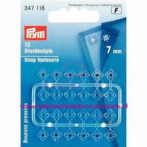 Drukkers Transparant 7 Mm prym art.nr. 347118