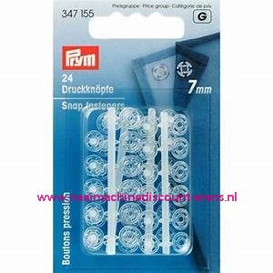 Drukkers Transparant 7 Mm prym art.nr. 347155 